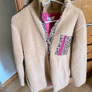 Jen Lea Rhett Shearling Leopard Jacket